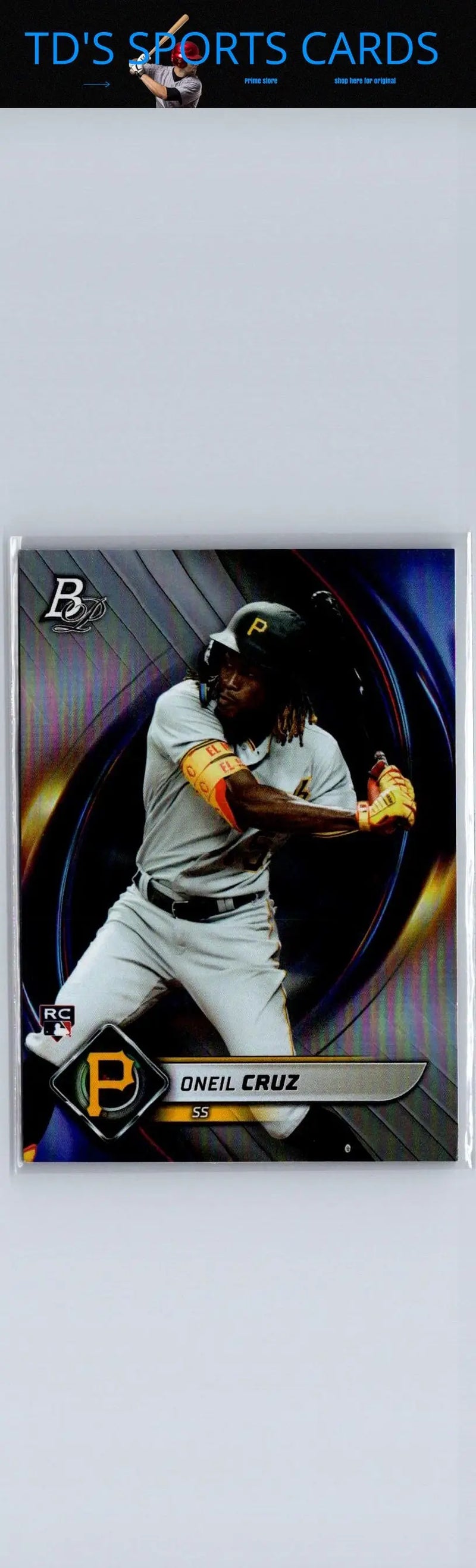 2022 Bowman Platinum Oneil Cruz baseball card for collectors and sports memorabilia