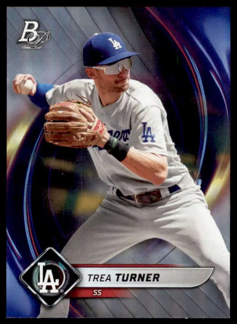 2022 Bowman Platinum #8 Trea Turner NM Near Mint Dodgers ID:66711 - Baseball Card Single