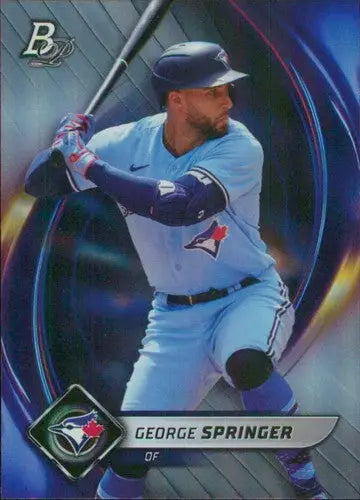 2022 Bowman Platinum #92 George Springer NM-MT Blue Jays ID:51680 - Baseball Card Single