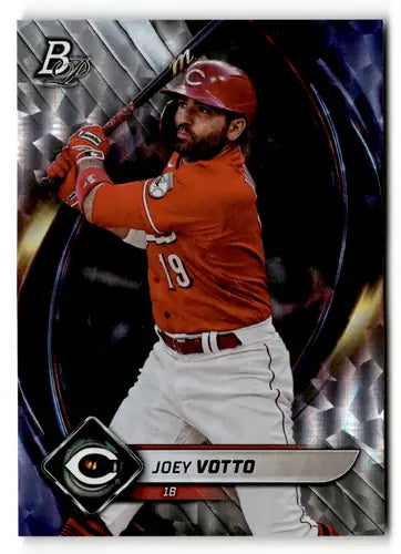 2022 Bowman Platinum Ice Joey Votto Reds baseball card NM-MT in foilboard display
