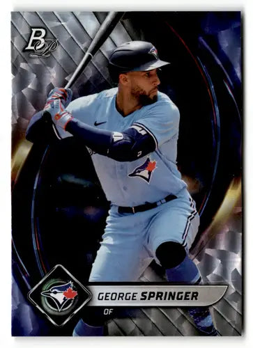 2022 Bowman Platinum Ice Foilboard #92 George Springer NM-MT Blue Jays ID:49854 - Baseball Card Single