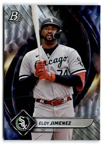2022 Bowman Platinum Ice Foilboard #99 Eloy Jimenez NM Near Mint White ID:66537 - Baseball Card Single