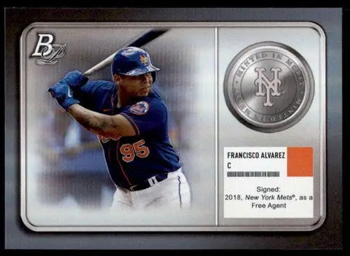 2022 Bowman Platinum Minted in Merit #MM-12 Francisco Alvarez NM-MT Met ID:56256 - Baseball Card Single