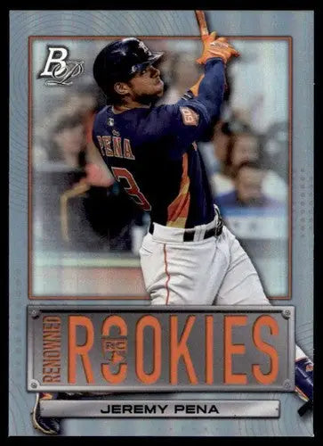 2022 Bowman Platinum Renowned Rookies #RR-18 Jeremy Pena NM-MT Astros ID:51647 - Baseball Card Single