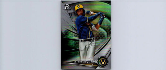 Jeferson Quero 2022 Bowman Platinum Top Prospects trading card displayed for collectors