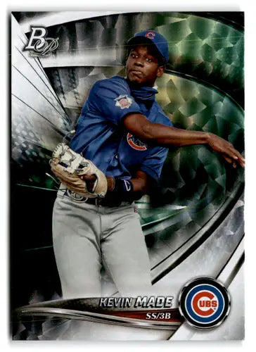 Baseball card from Bowman Platinum prospects ice foilboard series featuring Kevin Made NM