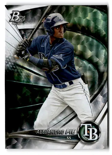 Baseball card featuring Alejandro Pie from Bowman Platinum Ice Foilboard series