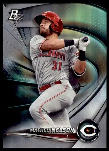 2022 Bowman Platinum Top Prospects #TOP-100 Matheu Nelson NM-MT Reds ID:49197 - Baseball Card Single