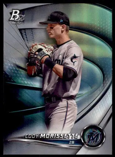 Cody Morissette baseball card with original gloss from 2022 Bowman Platinum Top Prospects