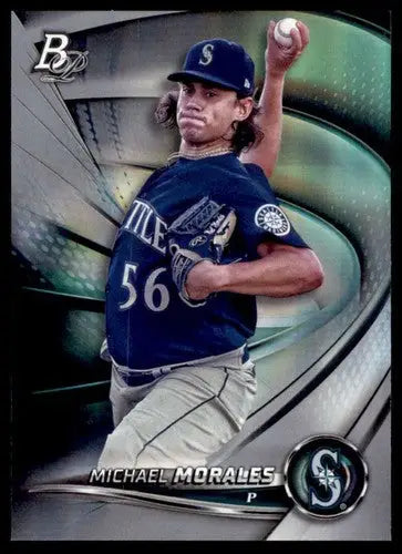 Michael Morales Bowman Platinum baseball card with original gloss from 2022 Top Prospects