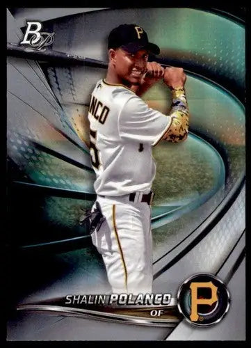 Original gloss Bowman Platinum baseball card featuring Shalin Polanco near mint NM