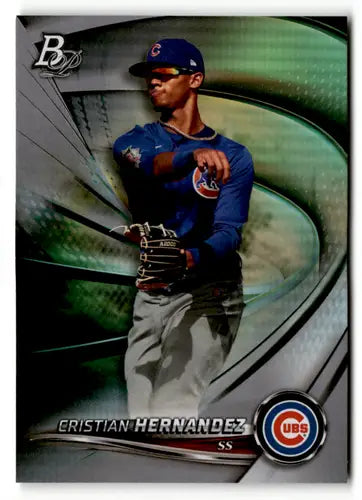 2022 Bowman Platinum Cristian Hernandez Top Prospects baseball card with original gloss