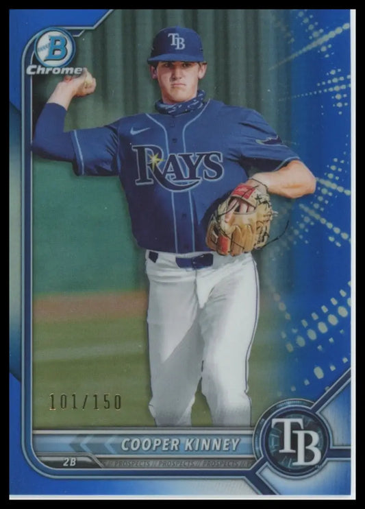 2022 Bowman - Prospects Blue Cooper Kinney BP-54 /150 Tampa Bay Rays NM - Baseball Card Single