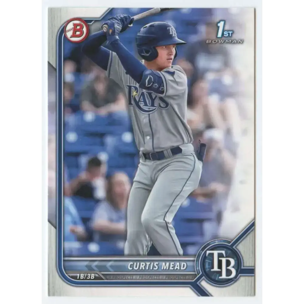 2022 Bowman Prospects #BP-10 Curtis Mead NM-MT Tampa Bay Rays Baseball Card - Baseball Card Single