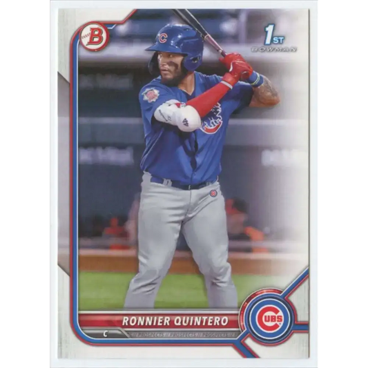 2022 Bowman Prospects #BP-124 Ronnier Quintero NM-MT Chicago Cubs Baseball Card - Baseball Card Single