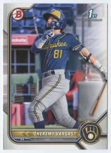 2022 Bowman Prospects #BP-144 Jheremy Vargas NM-MT Brewers 1st Bowman ID:42004 - Baseball Card Single