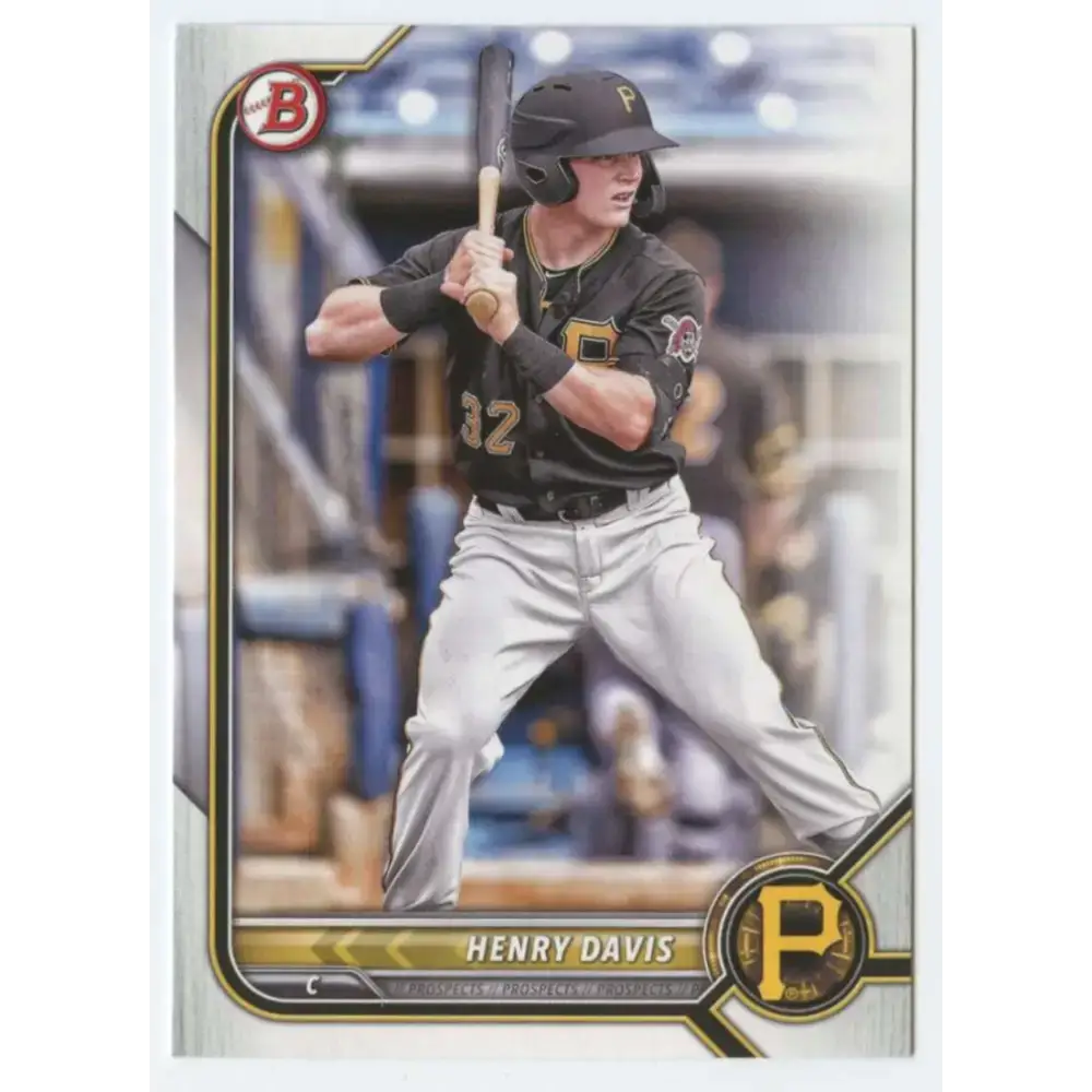 2022 Bowman Prospects #BP-148 Henry Davis NM-MT Pittsburgh Pirates Baseball Card - Baseball Card Single
