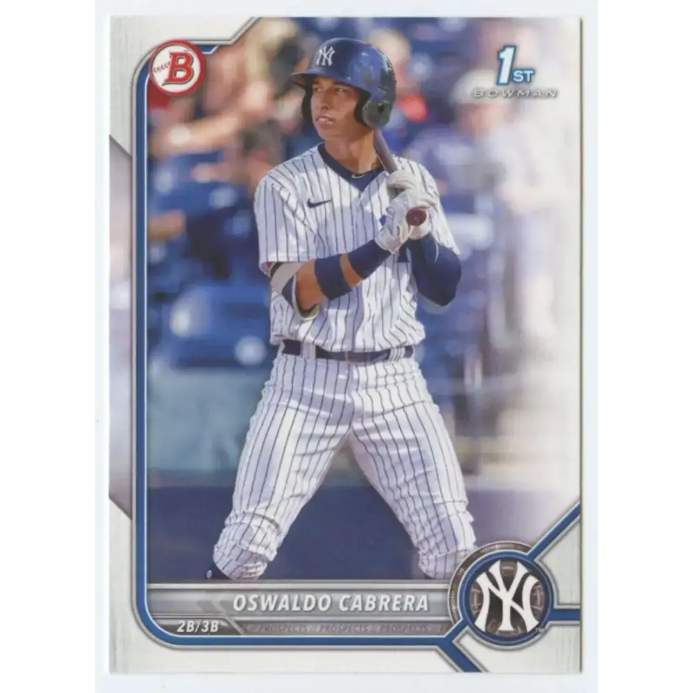 2022 Bowman Prospects #BP-17 Oswaldo Cabrera NM-MT New York Yankees Baseball Card - Baseball Card Single