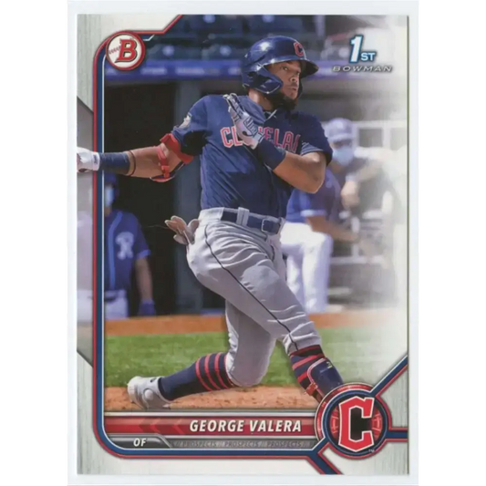 2022 Bowman Prospects #BP-22 George Valera NM-MT Cleveland Guardians Baseball Card - Baseball Card Single