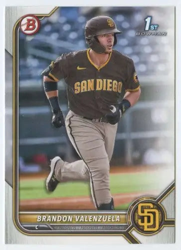 2022 Bowman Prospects #BP-28 Brandon Valenzuela NM-MT Padres 1st Bowman ID:41979 - Baseball Card Single