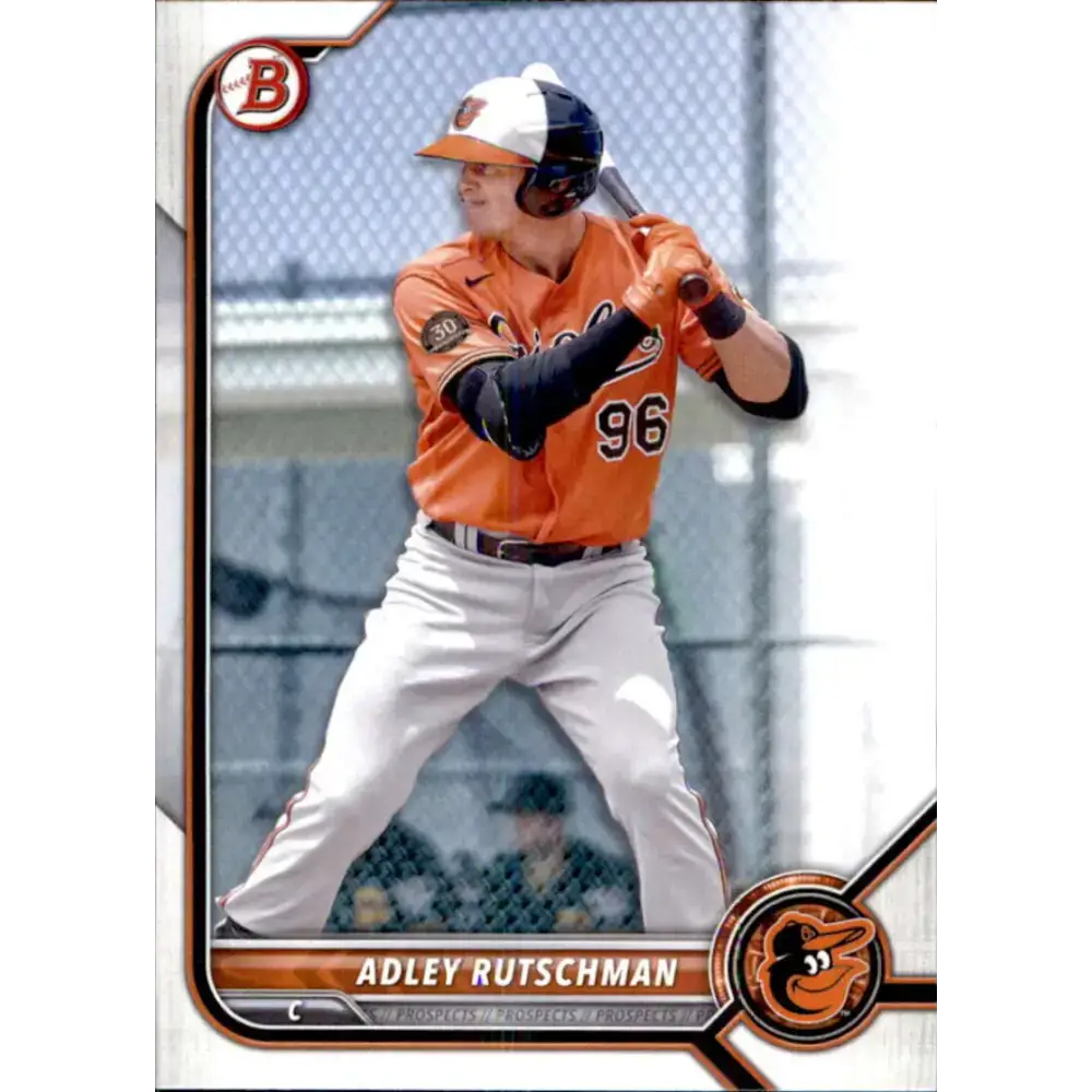 2022 Bowman Prospects #BP-29 Adley Rutschman NM-MT Baltimore Orioles Baseball Card - Baseball Card Single