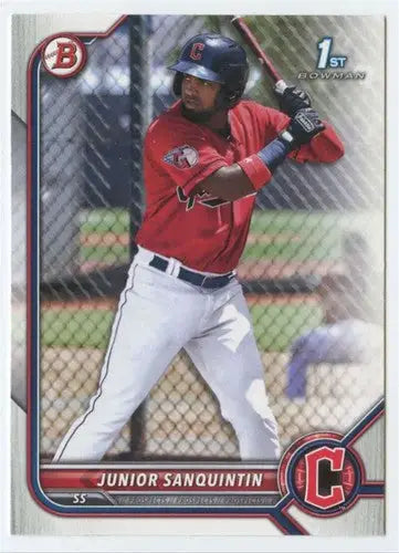 2022 Bowman Prospects #BP-80 Junior Sanquintin NM-MT Guardians 1st Bowm ID:41990 - Baseball Card Single