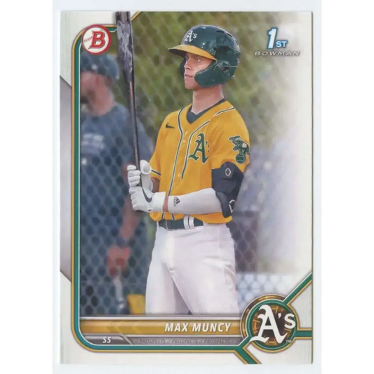 2022 Bowman Prospects #BP-89 Max Muncy NM-MT Oakland Athletics Baseball Card - Baseball Card Single