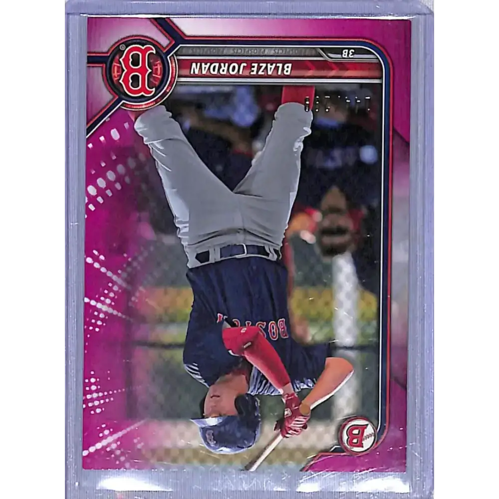 2022 Bowman Prospects Pink #BP-58 Blaze Jordan NM-MT 144/299 Boston Red Sox - Baseball Card Single