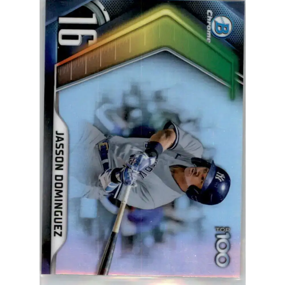 2022 Bowman Scouts’ Top 100 Refractor #BTP-16 Jasson Dominguez NM-MT New York Yankees Baseball Card - Baseball Card