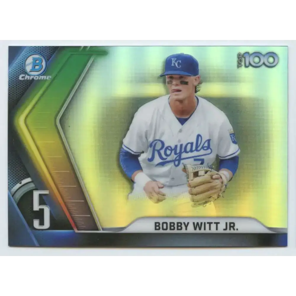 2022 Bowman Scouts’ Top 100 Refractor #BTP-5 Bobby Witt Jr. NM-MT Kansas City Royals Baseball Card - Baseball Card