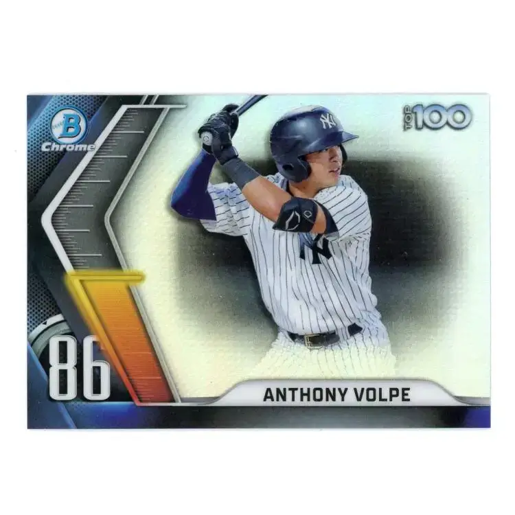 2022 Bowman Scouts’ Top 100 Refractor #BTP-86 Anthony Volpe NM-MT New York Yankees Baseball Card - Baseball Card Single
