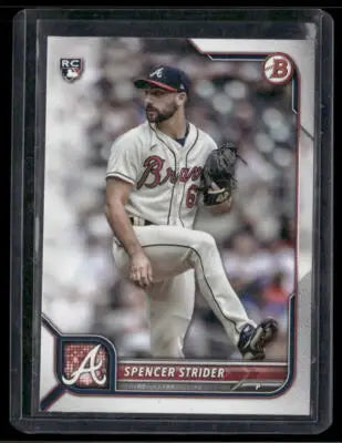 2022 Bowman Spencer Strider #41 RC Baseball - Baseball Card Single
