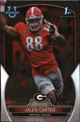 2022 Bowman University Chrome #37 Jalen Carter