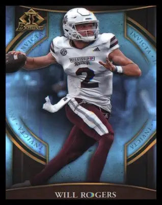 2022 Bowman University Chrome Invicta #BI-10 Will Rogers - Football Card Single