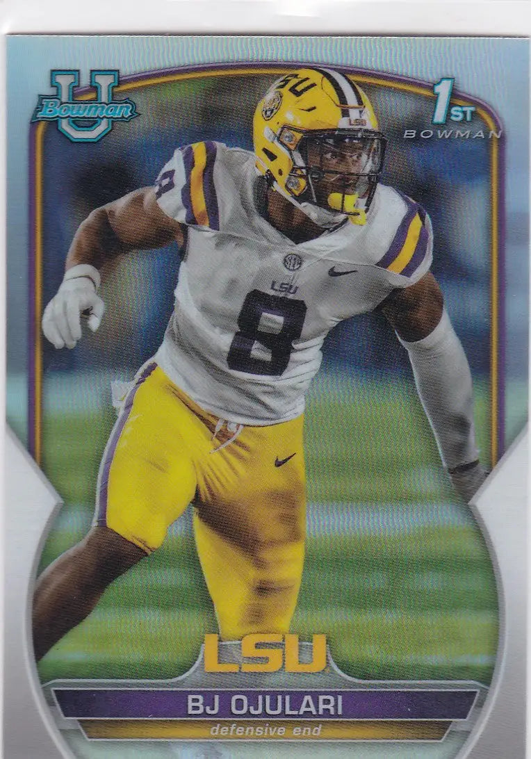 2022 Bowman University Refractor #58 BJ Ojulari LSU - Other