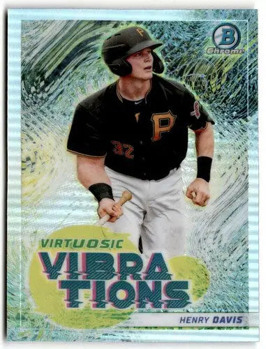 2022 Bowman Virtuosic Vibrations Refractor #VV-8 Henry Davis NM-MT Pira ID:41924 - Baseball Card Single