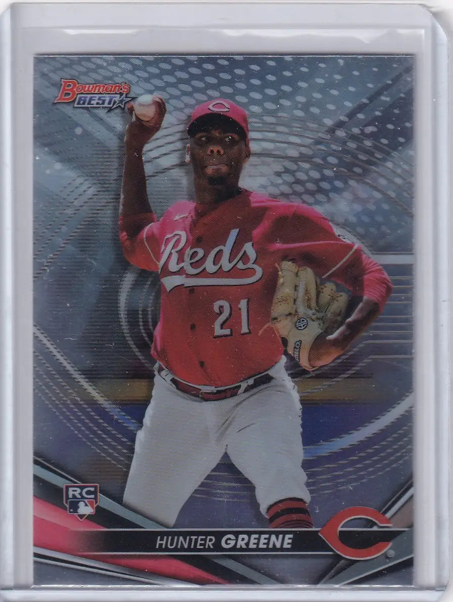 2022 Bowmans Best #54 Hunter Greene - Cincinnati Reds - Baseball Card Single