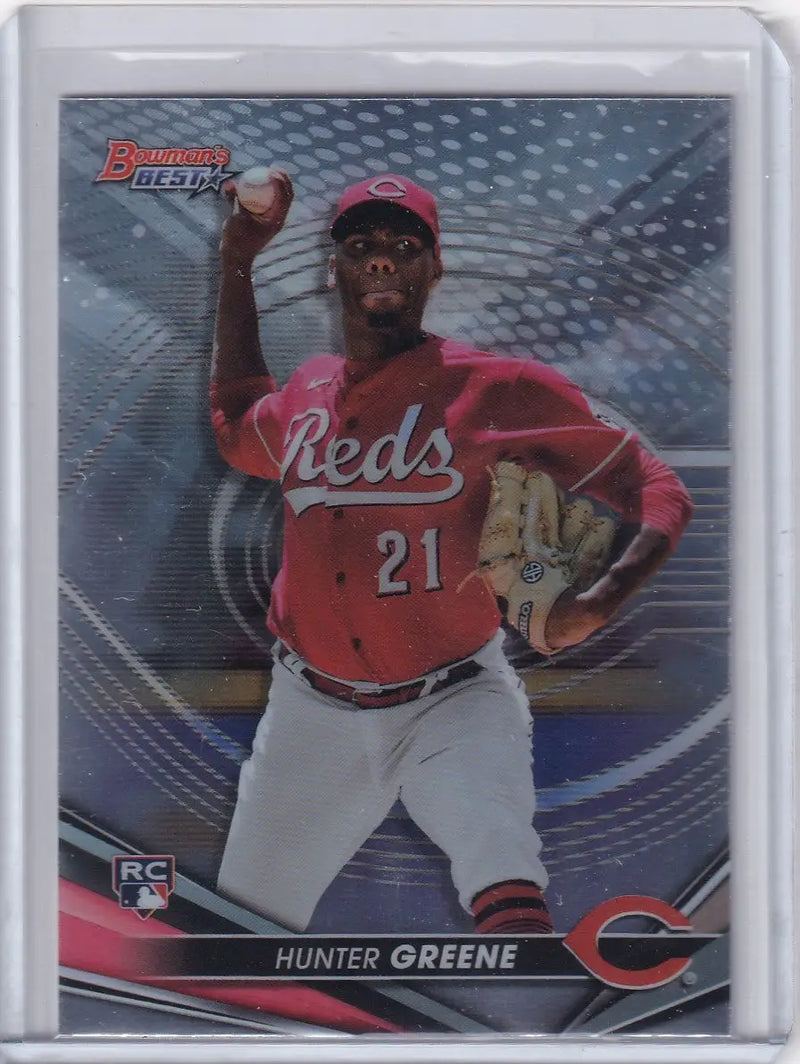 2022 Bowmans Best #54 Hunter Greene - Cincinnati Reds - Baseball Card Single