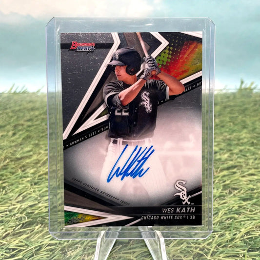 Wes Kath autographed baseball card from 2022 Bowman’s Best B22WK collection