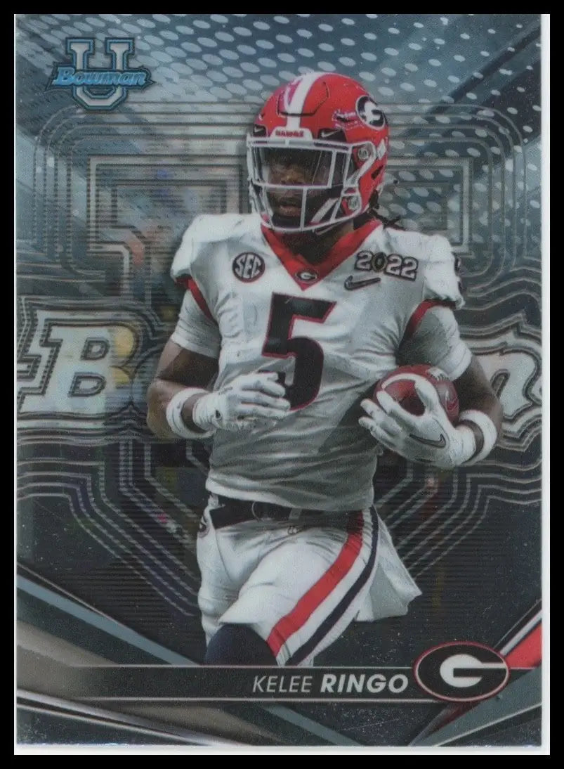 2022 Bowmans Best University Kelee Ringo #66 Georgia Bulldogs Football Card NCAA - Football Card Single