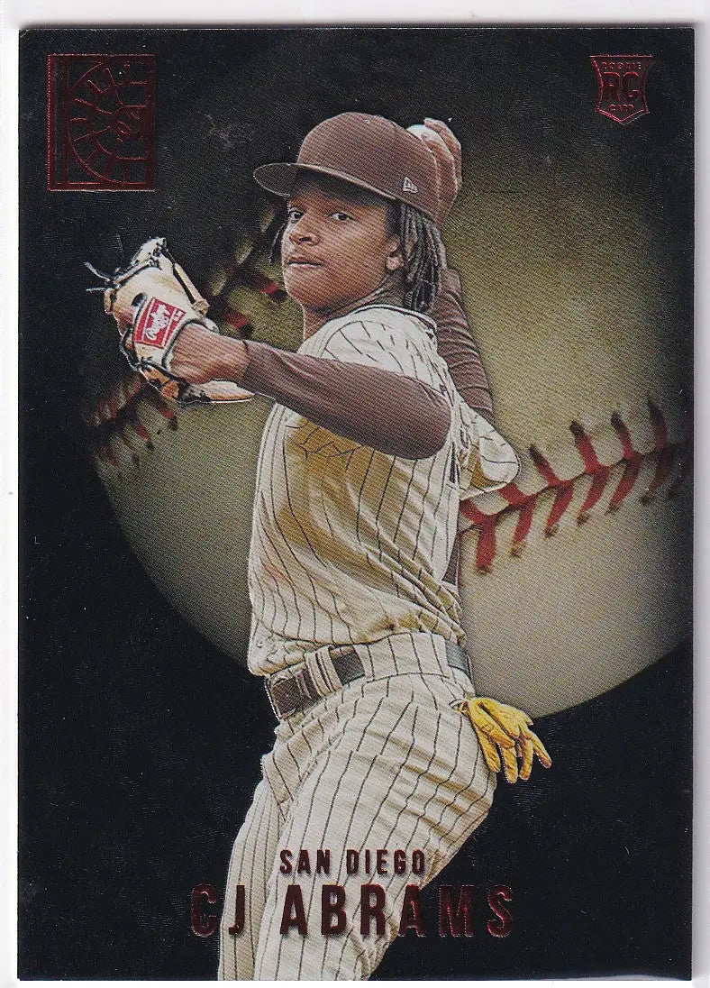 2022 CAPSTONE #126 CJ ABRAMS RED- SAN DIEGO PADRES - Baseball Card Single