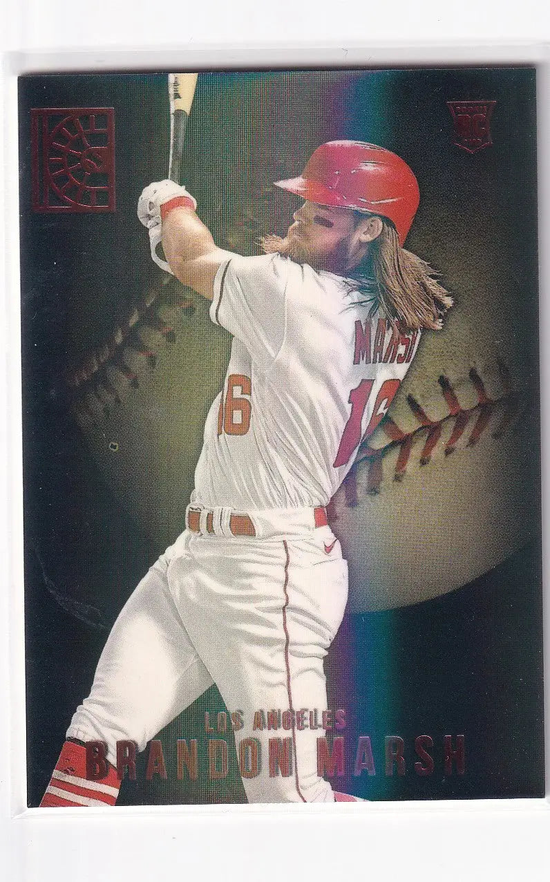 2022 CAPSTONE #30 BRANDON MARSH RED- ANGELS - Baseball Card Single