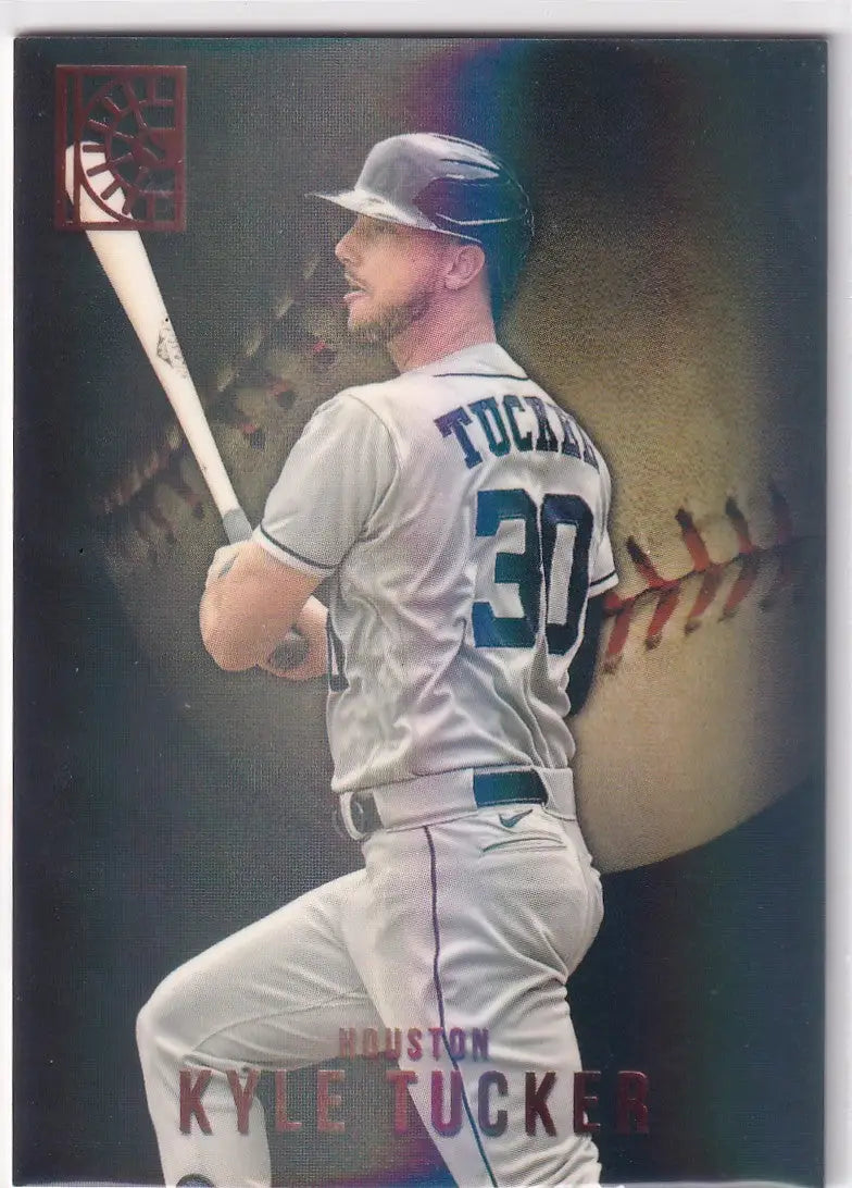 2022 CAPSTONE #80 KYLE TUCKER RED- HOUSTON ASTROS - Baseball Card Single
