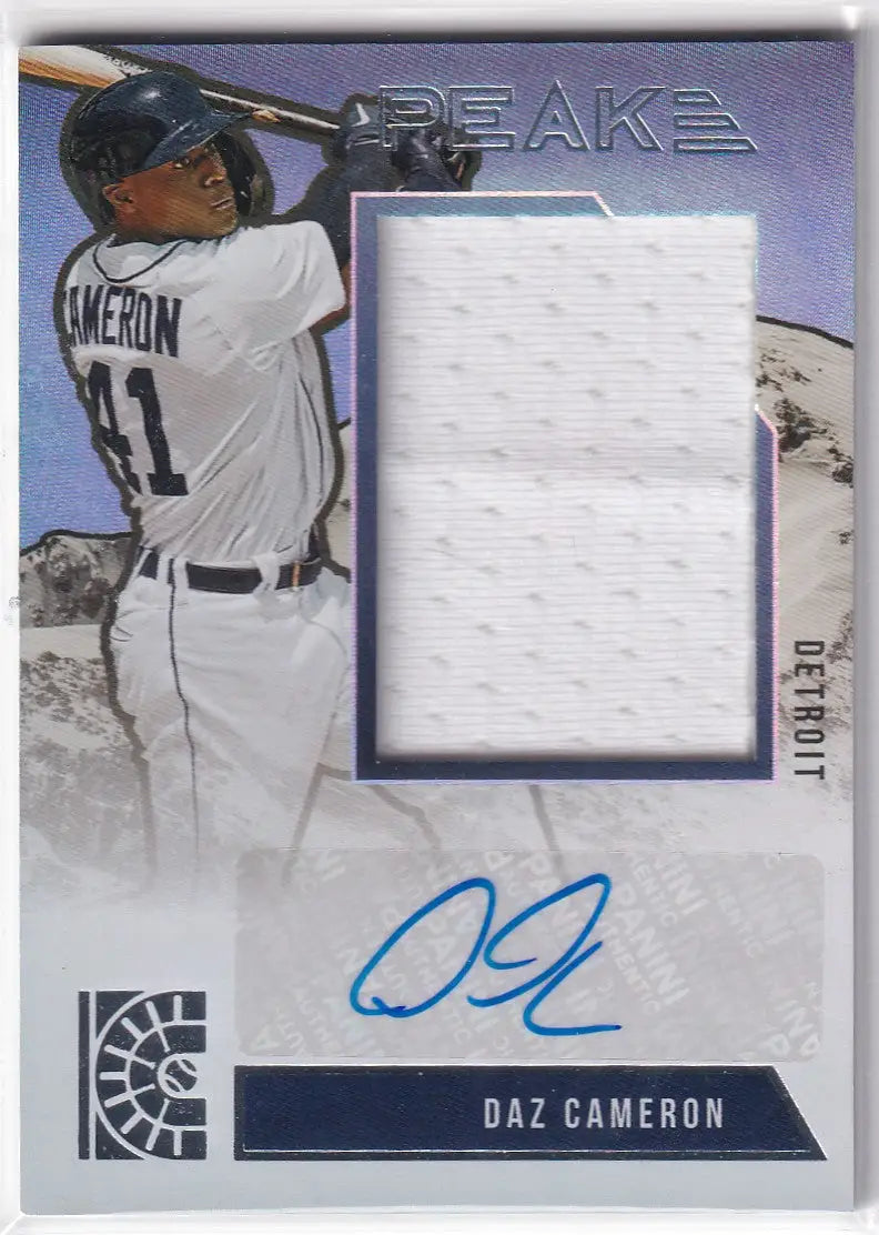 2022 CAPSTONE #PMS-DC DAZ CAMERON PATCH AUTO- DETROIT TIGERS