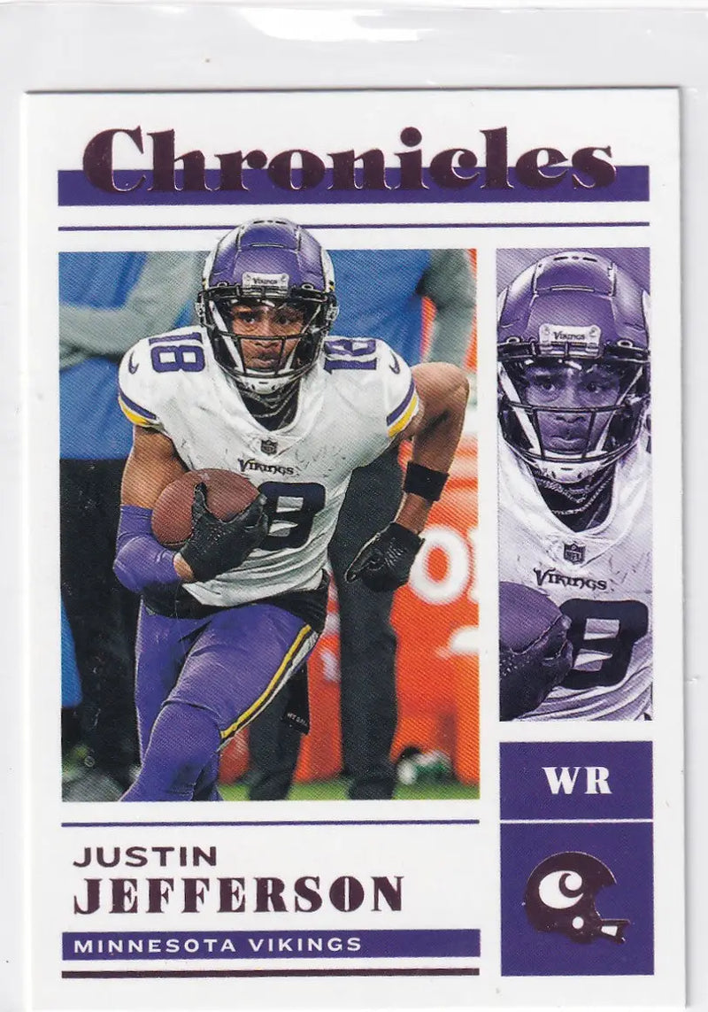 2022 CHRONICALS #21 JUSTIN JEFFERSON PINK- MINNESOTA VIKINGS