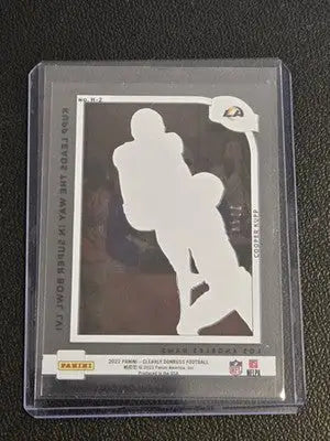 2022 Clearly Donruss #H-2 Cooper Kupp Highlights Red #/49 - Football Card Single