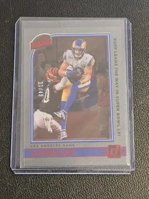 2022 Clearly Donruss #H-2 Cooper Kupp Highlights Red #/49 - Football Card Single