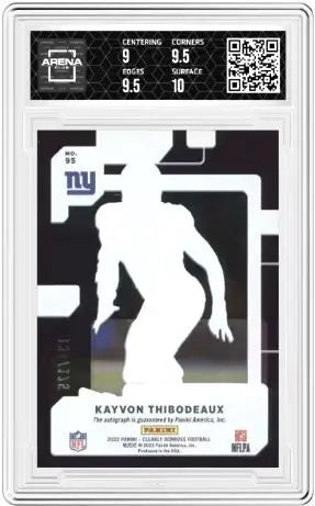 2022 Clearly Donruss Kayvon Thibodeaux #95 Rated Rookies Auto Purple 134/175 - Football Card Single