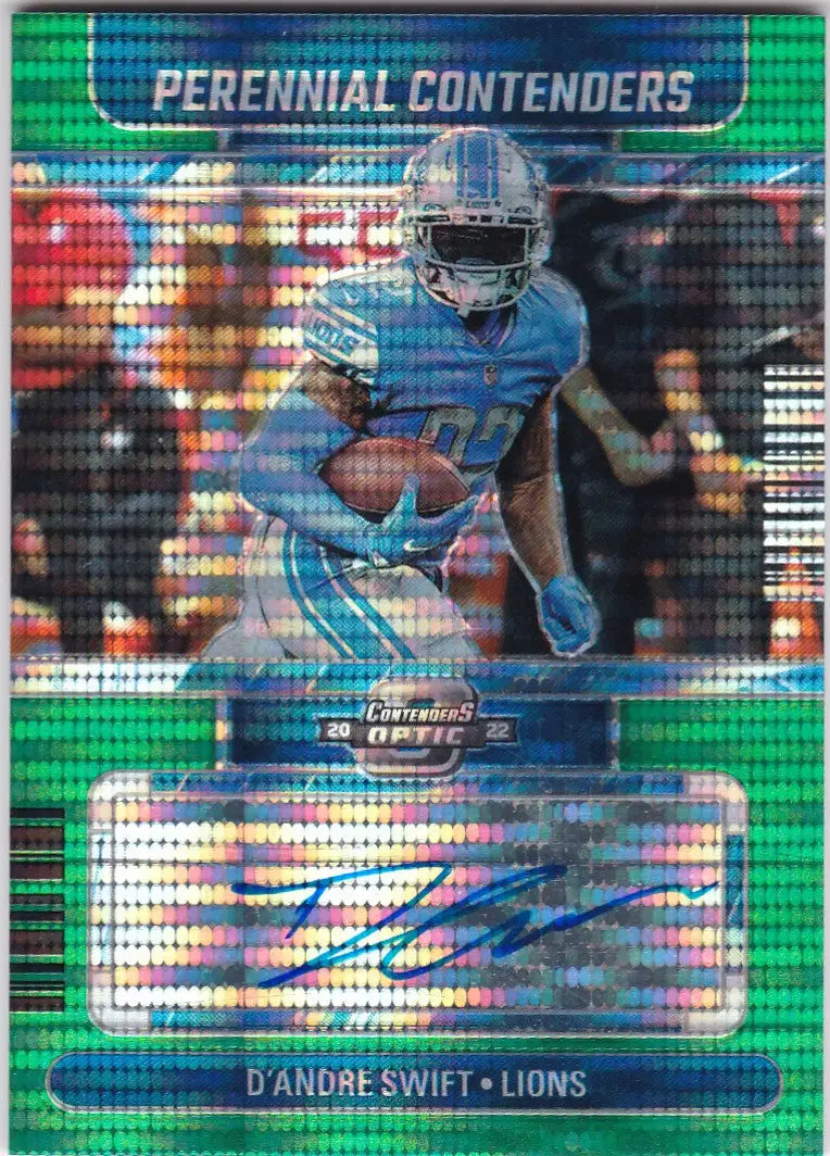 2022 Contenders Optic Perennial Contenders Auto 3/25 D’Andre Swift #PCA-DS - Football Card Single