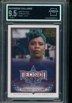 2022 Decision SP Bronze Foil Patrisse Cullors 2/5 #205 Arena Club 9.5 - Other